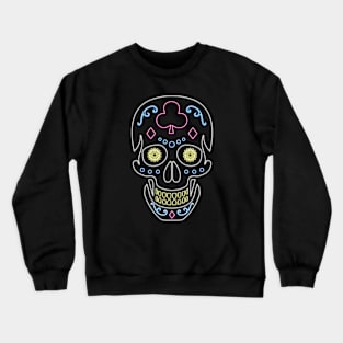 Neon Skull Dio De Los Muertos Crewneck Sweatshirt